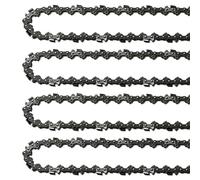 Diheohg Set di 4 motoseghe a 18, 62 maglie di trasmissione 0,05, passo 3/8, set di 18 catene di ricambio, catena per motosega a bassa vibrazione