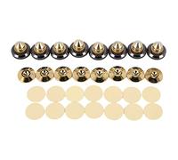 Diheohg Set di 8 punte per altoparlante placcato oro, altoparlante per CD, audio, subwoofer, amplificatore, giradischi isolanti, piedini