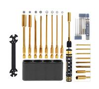 Diheohg Set di attrezzi 9 in 1 RC, set di attrezzi per auto RC