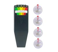 Diheohg Set di attrezzi fantasmi EMF e 4 palline per gatti controllate dal movimento con luce, misuratore EMF