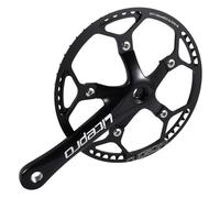 Diheohg Set manovella singola velocità, 53T, 170 mm, manovella pieghevole per bicicletta, con protezione per bicicletta