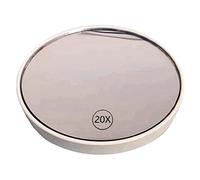 Diheohg Specchio ingranditore con ventosa, specchio per il trucco con ingrandimento manuale 20x,