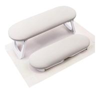 Diheohg Supporto per manicure, pieghevole, in pelle PU, per unghie acriliche, per unghie, per nail art