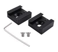 Diheohg Supporto per scarpa a freddo in alluminio adattatore per scarpa calda con filettatura 1/4 per fotocamera gabbia scarpa staffa (2 pezzi)