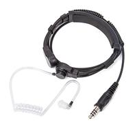 Diheohg Telescopio Heavy Duty Throat Vibration Mic Headphone Plug per Walkie Talkie Radio