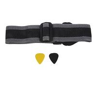 Diheohg Tracolla regolabile per chitarra elettrica, colore nero, con 2 plettri, tracolla per chitarra, clip per plettro, cintura per basso acustico