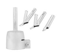 Diheohg Ugello di saldatura a 4 stadi per vinile soffiatore d'aria calda triangolare velocità ugello 5 mm rotondo saldatura testa lega Y tipo