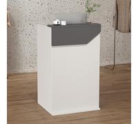 DIHRVTHC Banco Reception Frontale, Scrivanie Piccole Per Reception Aziendale, Scrivania Reception Con Bancone, Negozio Di Convenienza, Hotel, Ufficio, Salone, Spa E Lobby(Color:Gray,Size:60cm)