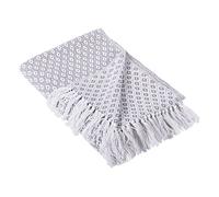 DII 100% Cotone copriletto con Motivo a Spina di Pesce per Interni/Esterni da Campeggio, per BBQ, spiagge, Everyday Coperta Diamante Mini Gray