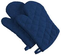 DII 100% Cotone, Lavabile in Lavatrice, Set da 2 Pezzi per Tutti i Giorni, Colore: Blu Nautico