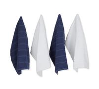 DII Basic Chef Collection Set di asciugamani da cucina in spugna assortiti Set di strofinacci da cucina blu francese 4 pezzi