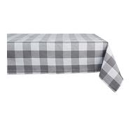 DII Buffalo Check Collection - Classica tovaglia in stile rustico, 152,4 x 213,4 cm, grigio e bianco