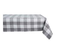 DII Buffalo Check Collection - Classica tovaglia in stile rustico, 152,4 x 304,8 cm, grigio e bianco