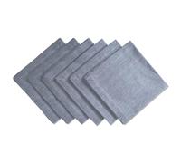 DII Chambray Kitchen Set di tovaglioli, Oversize Basic Everyday, Cotone, Blu, 50.8 x 50.8 cm (Set of 6), 6 unità