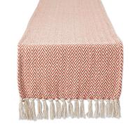 DII Chevron Runner da tavolo, cotone, spezie, 15x72