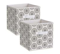 DII contenitori Pieghevoli in Tessuto per camerette, Gray, Large