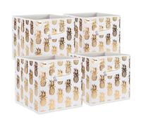 DII contenitori Pieghevoli in Tessuto per cubo organizzatori, Pineapple Gold, 11 x 11 x 11