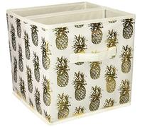 DII contenitori Pieghevoli in Tessuto per cubo organizzatori, Pineapple Gold, 11 x 11 x 11
