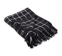 DII - Coperta in Tessuto a Quadri, 127 x 152,4 cm, Colore: Nero