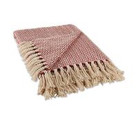 DII Cotone a telaio a mano, rosso granaio, 50x60