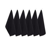 DII Cotone tessuto piatto, nero, set piccolo, 18x28