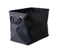 DII Design Imports Polyester Bin Variegated Black Rectangle Large