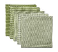 DII Everyday Kitchen Collection Geschirrtuch-Set, sortiert, 12 x 12, Antikgr n, 5 St ck
