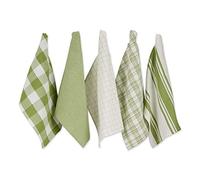 DII Grande set di strofinacci in cotone intrecciato, colore verde antico, 45,7 x 71,7 cm