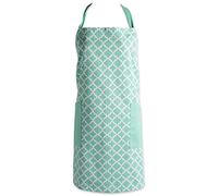 DII, Grembiule da Cucina in Cotone, Regolabile, da Donna, con Tasche e Fascette estra Lunghe Grembiule Aqua Lattice