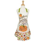 DII Grembiule da cucina per autunno e Ringraziamento, cravatte a vita lunga regolabili, spezie di zucca