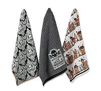 DII Halloween Collection - Set di strofinacci, 18 x 28 cm, motivo: Hallow infestato, 3 pezzi
