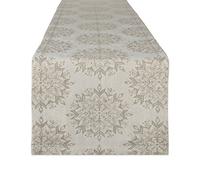 DII Holiday Dining Linen Scintilla Invernale, 100% Cotone, 14x72 Table Runner