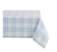 DII Home Sweet Farmhouse - Tovaglia da tavolo, motivo scozzese, 52 x 52 cm, colore: azzurro