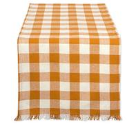DII HVYW Fring TR Check 14X72, Zucca Spice Checker, Runner da Tavolo