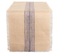 DII Jute Burlap Collection Tavolo da Cucina, Iuta, Blu, Table Runner, 14x72