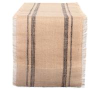 DII Jute Burlap Collection Tavolo da Cucina, Iuta, Grigio, Table Runner, 14x72