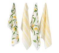 DII Lemon Bliss Kitchen Collection, Dishtowel Set, 4 Count