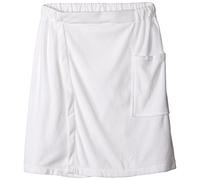 DII Men's Avvolgimento Doccia Regolabile con Velcro, Microfibra, Bianco, 54x20