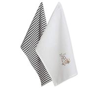 DII Natale Set di 2 Strofinacci, Cotone, Pop Fizz Clink, 18x28