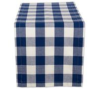 DII Navy Buffalo Check Table Runner