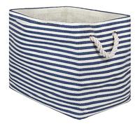 DII - Pattumiera per lavanderia, 17 x 12 x 12 cm, colore blu nautico, grande rettangolare