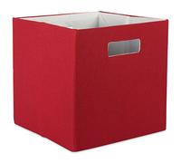 DII Polyester Cube Solid Rust Square
