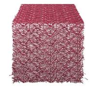 DII Rotolo da Tavolo con Paillettes, 40,6 cm x 3,5 m, Colore: Rosso