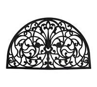 DII Rubber Doormats Collection per Tutte Le Stagioni, Gomma, Ferro battuto semicircolare, 24x36