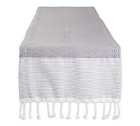 DII Runner da tavolo in tessuto, cotone, grigio, 38 x 182 cm