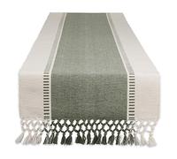 DII Runner da tavolo in tessuto, cotone, verde carciofo, 13x72