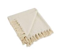 DII Rustic Farmhouse Cotone Diamante Coperta con Frange per Poltrona, Divano, Picnic, Campeggio, Spiaggia, e l' Uso Quotidiano, 127 x 152,4 cm - campi di Diamante Minerale Campi di Diamante Natural