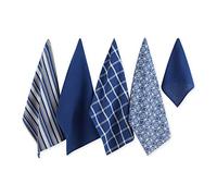 DII Set Cucina, Cotone, Blu Nautico, Strofinaccio, 18x28 Strofinaccio, 13x13