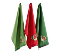 DII Set di asciugamani da cucina decorativi in cotone, 18 x 28, Jingle for Joy, 3 conteggi