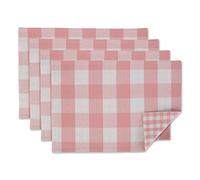 DII Set di tovagliette da tavolo a quadretti rosa